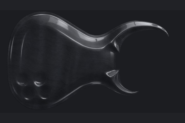 Matadaur in Black dye on Flame maple
