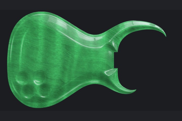 Matadaur in Emerald lime on Flame maple