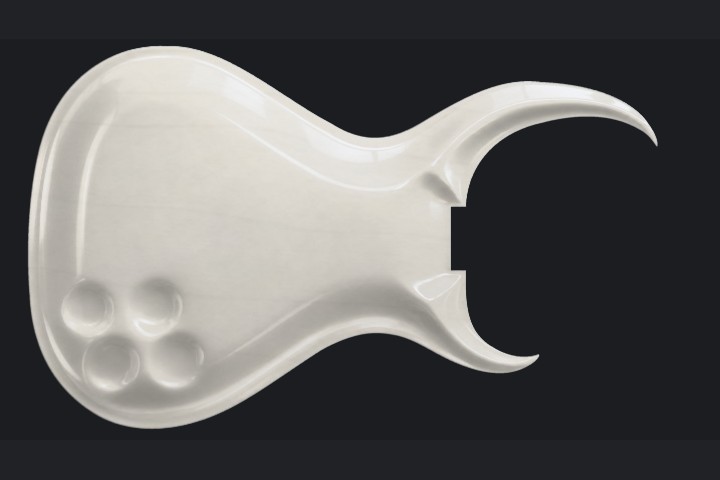 Matadaur in Translucent pearl white on Ash