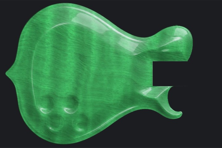 Oryx in Emerald lime on Flame maple