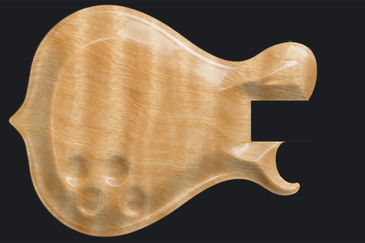 Oryx in Natural clear on Flame maple
