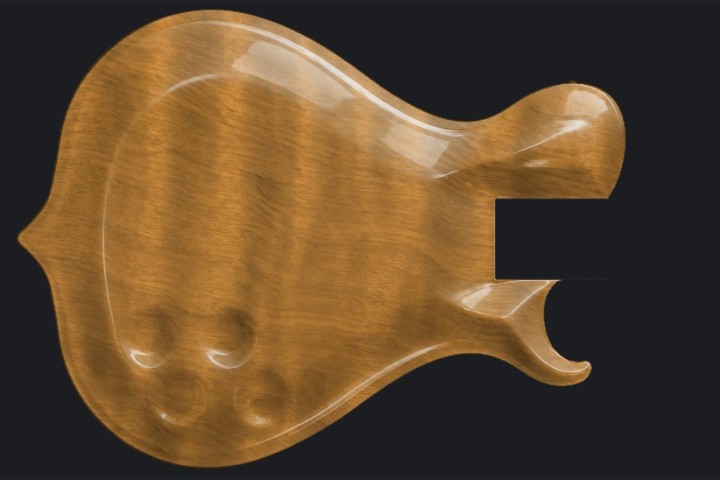 Oryx in Tobacco amber on Flame maple