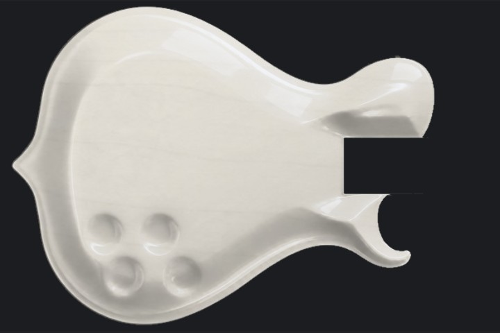 Oryx in Translucent pearl white on Ash