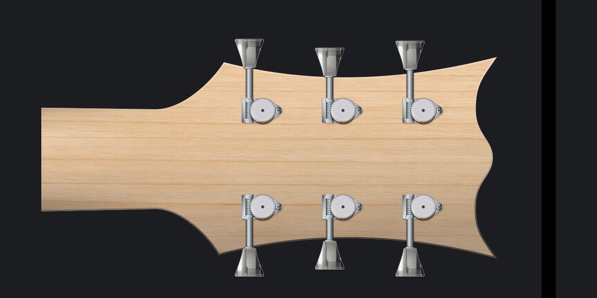Oryx rear headstock with Hipshot Grip-Lock Open Gear