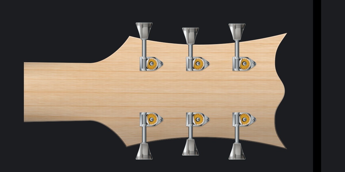 Oryx rear headstock with Hipshot Classic Open Gear