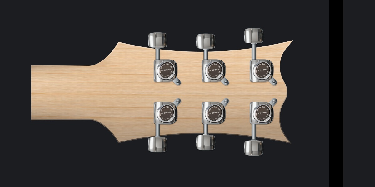 Sphyx rear headstock with Gotoh SG381 MG-T Magnum Lock Trad