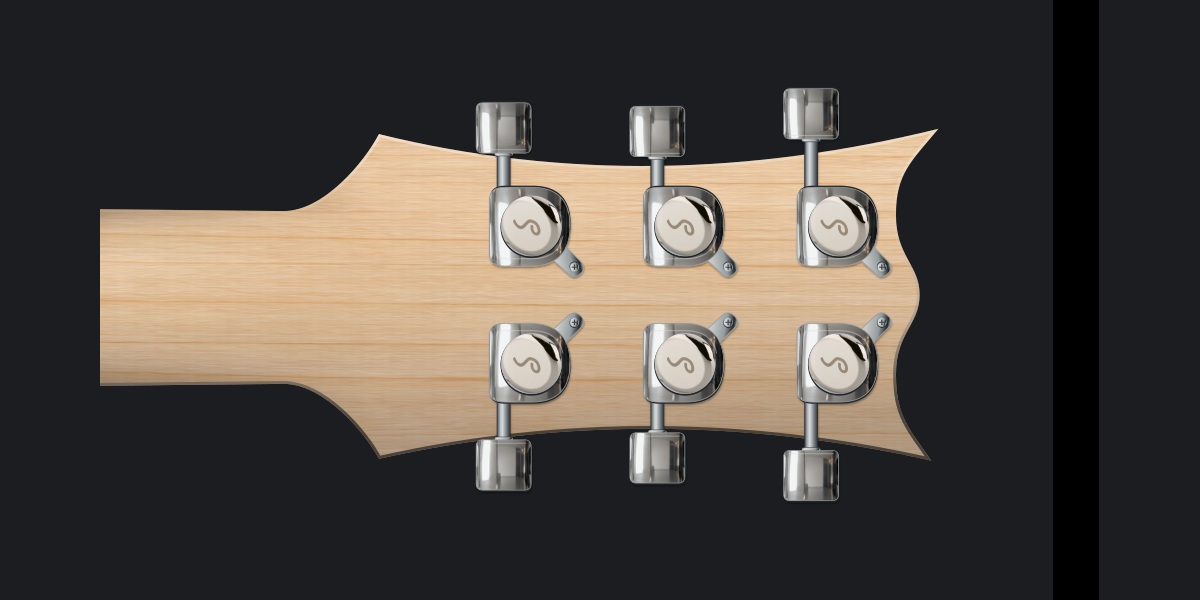 Sphyx rear headstock with Schaller M6 135 Locking 3+3
