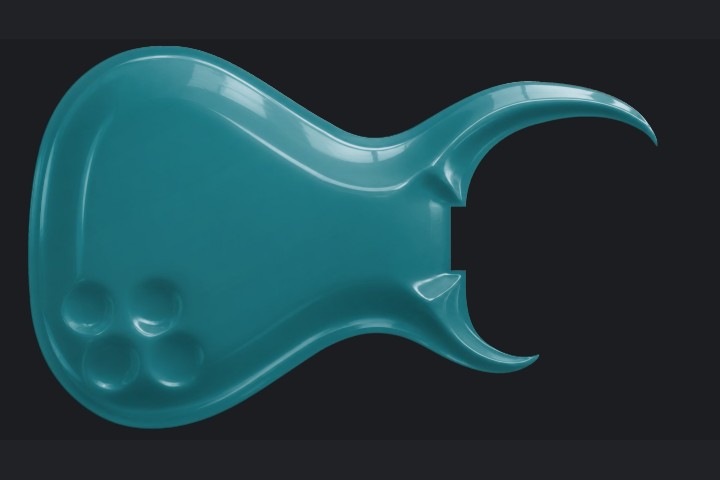 Matadaur in Ocean teal on Flame maple