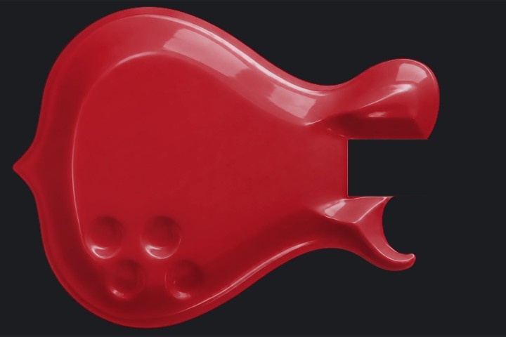 Oryx in Racing red on Flame maple
