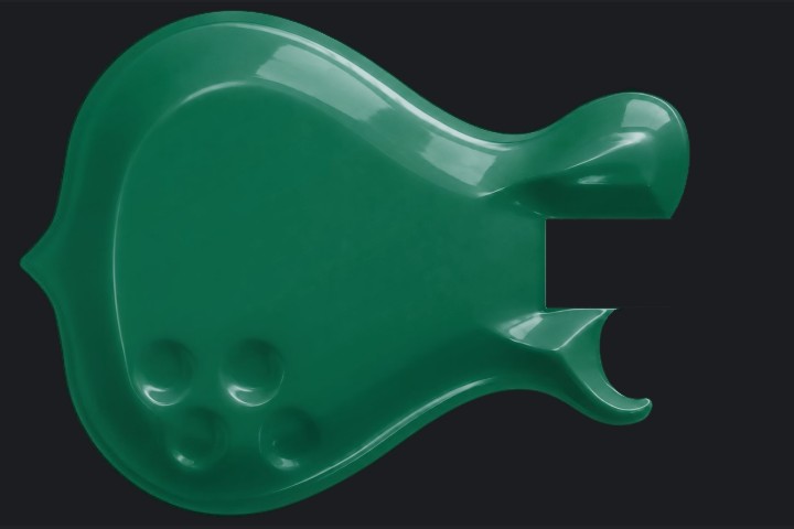 Oryx in Emerald green on Flame maple