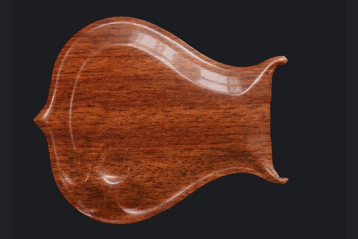 Sphyx in Natural mahogany on Red mahogany